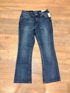 NWT Maurices Women's High Rise Curvy Slim Boot Jeans -12 Short